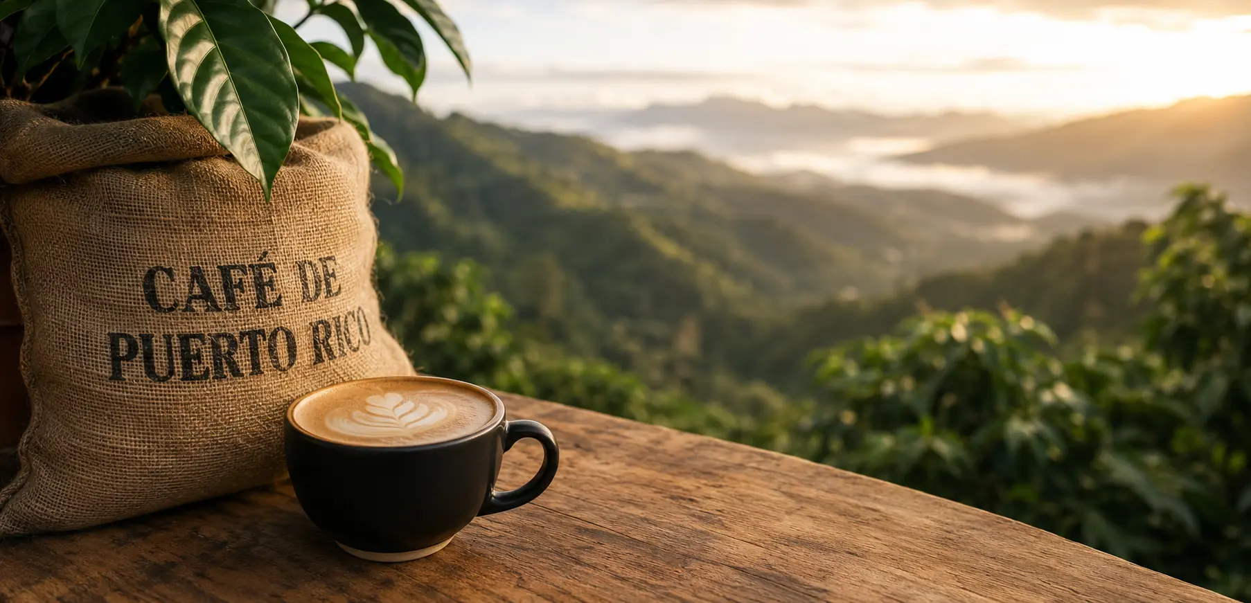 Puerto Rican coffee landscape and tradition